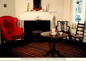 Canada Nova Scotia Liverpool Perkins House Sitting Room