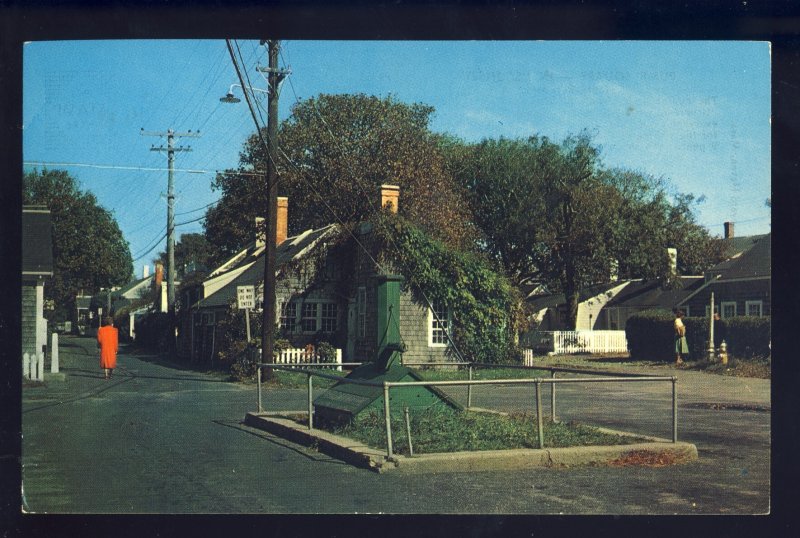 Nantucket, Massachusetts/MA/Mass Postcard, Pump Square, Cape Cod, 1971!