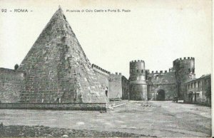 Italy Postcard - Roma - Piramide Di Caio Cestio e Porta S.Paolo - Ref TZ7512