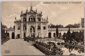 Lucknow Gate And Garden Of Hisainabad India Antique Postcard