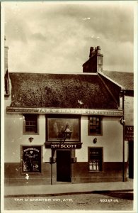 RPPC Tam O' Shanter Inn Ayr Scotland Real Photo Postcard Valentine's