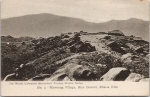 Mawong Village Bhoi District Khasia Hills Ryndhi India Unused  Postcard E57