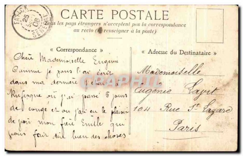 Old Postcard A Street Rufisque Rufisque A Jour de Fete Senegal