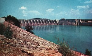 Vintage Postcard Fort Loudon Dam near Knoxville Tennessee TN