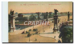 Old Postcard Paris Pont Alexandre III