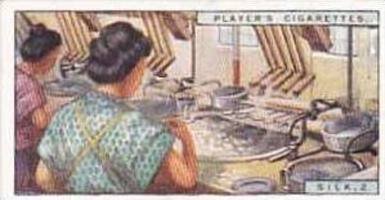 Player Vintage Cigarette Card Products Of The World 1928 No 38 Silk 32 Prepar...