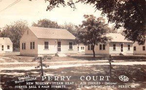 Perry Georgia Perry Court Real Photo Vintage Postcard AA60834