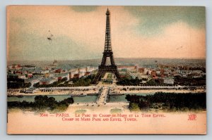 Eiffel Tower  Paris  France   Postcard
