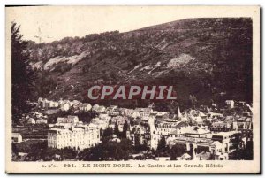 Old Postcard Le Mont Dore Casino and Grand Hotels