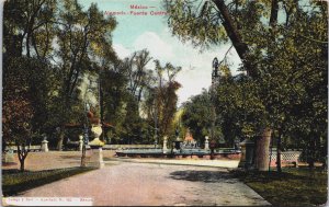 Mexico Alameda Fuente Central Mexico City Vintage Postcard C203