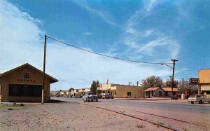 Street Scene Drug Store Bayard New Mexico 1950s postcard