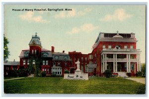 Panoramic View House Of Mercy Hospital Springfield Massachusetts MA Postcard
