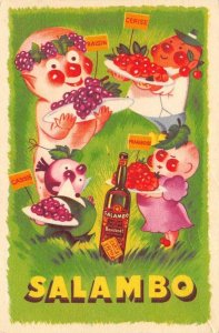 Bardinet-Bordeaux SALAMBO Cassis Framboise Wine 1939 Poster-Style Vintage