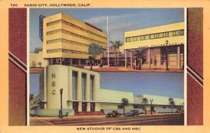 Radio City, New Studios of CBS and NBC Hollywood  California  