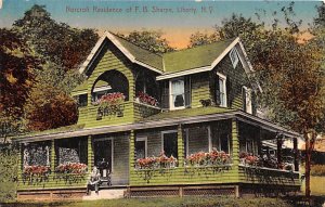 Norcroft Residence of FB Sharpe Liberty Centennial 1907 New York Postcard
