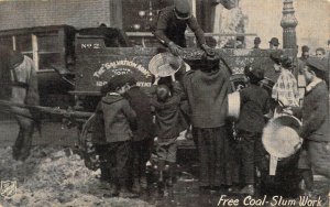 WW1 Era, Military Medical, Salvation Army Free Coal Slum Work, Old Postcard