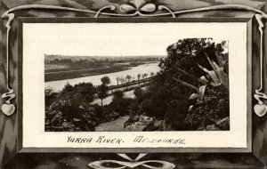 australia, VIC, MELBOURNE, Yarra River (1910s) HB Series Postcard