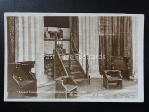 NORWICH CATHEDRAL Ancient Episcopal Throne - Old RP Postcard by Norvic Mill