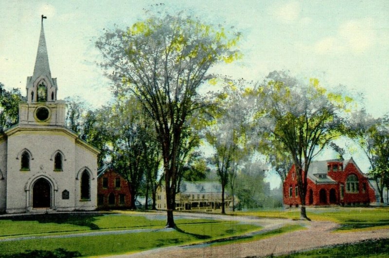 c1910 The Chapel House View At Charlestown New Hampshire NH Antique Postcard 