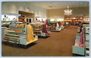 1960-70's FIELDCREST RETAIL STORE INTERIOR TOWEL DISPLAY EDEN NC POSTCARD