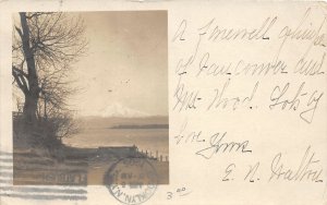 J11/ Mount Mt Hood Washington RPPC Postcard c1905 Snow Covered  113