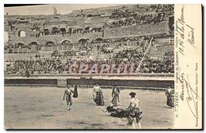 Old Postcard Bullfight Bullfight Nimes Ovation Reverte