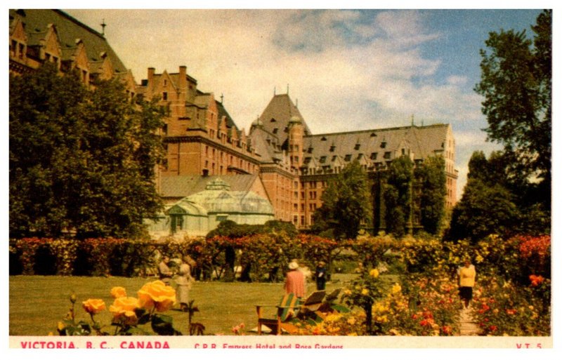 Canada  Victoria C.P.R. Empress Hotel and Rose garden