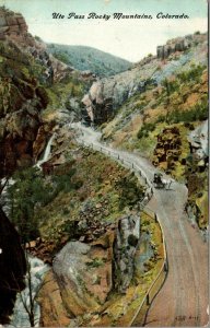 Vintage 1909 Ute Pass Rocky Mountains Colorado CO Antique Postcard