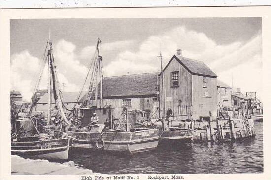 Massachusetts Rockport High Tide At Motif No 1 Albertype