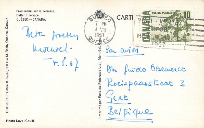 Canada Quebec Dufferin terrace 1967 cannons