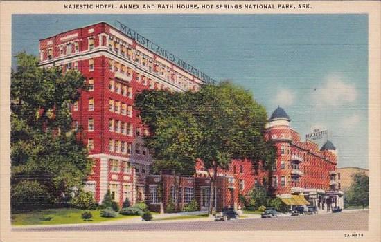 Majestic Hotel Annex And Bath House Hot Springs National Park Arkansas 1938