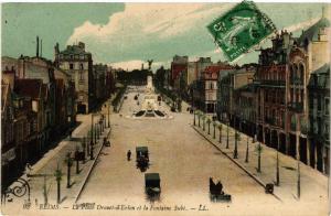 CPA REIMS - La Place Drouet-d'Erlon et la Fontaine Sube (742974)