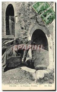 Old Postcard Cliff Fountain of Arlette Female Folk Costume TOP