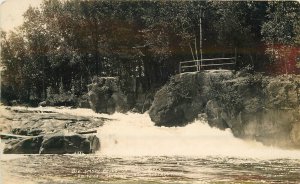 RPPC Postcard Wisconsin Menominee Wolf River Big Smokey Falls C-1910 23-8644