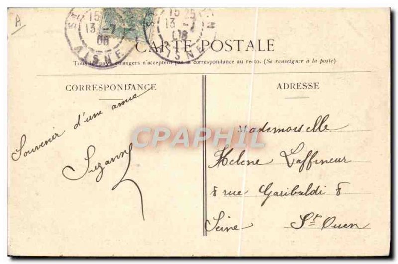 Old Postcard Police Detective Saint Quentin Gendarmerie
