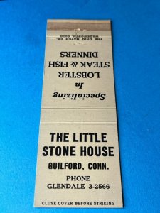 Vintage Matchbook Cover The Little Stone House Guilford, Connecticut MB166