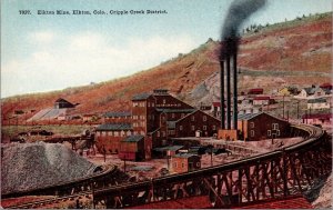 Postcard Elkton Mine, Elton, Colorado Cripple Creek District