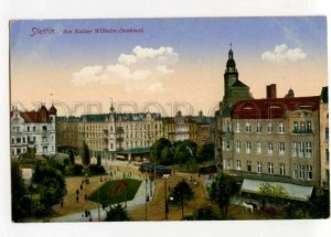 487854 Poland Szczecin Stettin monument to the Kaiser Vintage postcard