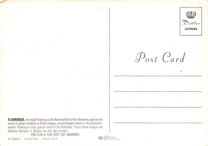 Flamingos Bahamas Unused 
