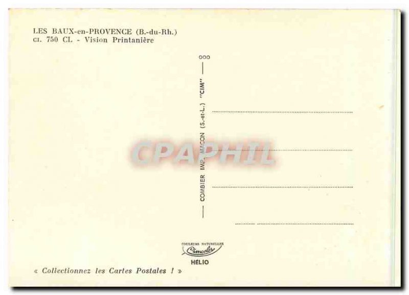 Modern Postcard Les Baux in Provence B Rh Vision Printaniere