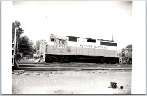 3796 Western Maryland Train Hagerstown Maryland MD RPPC Photo Postcard