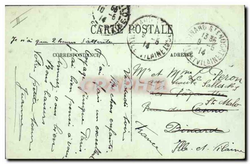 Postcard Old Paris VI Institute