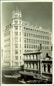 RPPC Power Board Blg Auckland New Zealand Real Photo Postcard PM US Navy 1943