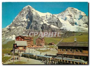 Modern Postcard Kleine Scheidegg (2061m) Eiger Moench