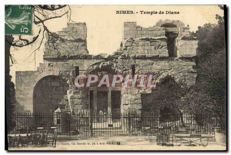 Postcard Old Nimes Temple of Diana