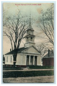 1937 Methodist Episcopal Church Barre Massachusetts MA Antique Postcard