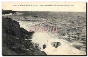Batz Old Postcard Rochers d ela Bay St. Matthew one day big time