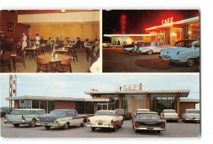 West of El Reno Oklahoma OK Vintage Postcard Hensley's Consumers Cafe and Oil Co