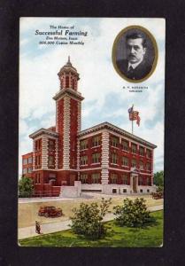 IA Successful Farming Bldg DES MOINES IOWA Postcard PC