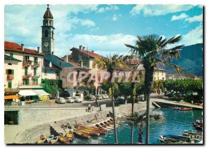 Modern Postcard Ascona Lago Maggiore Piazza